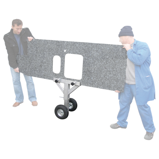 [W112330] Marble Trolley "Loft" with Pneumatic Wheels (Capacity 500 kg)