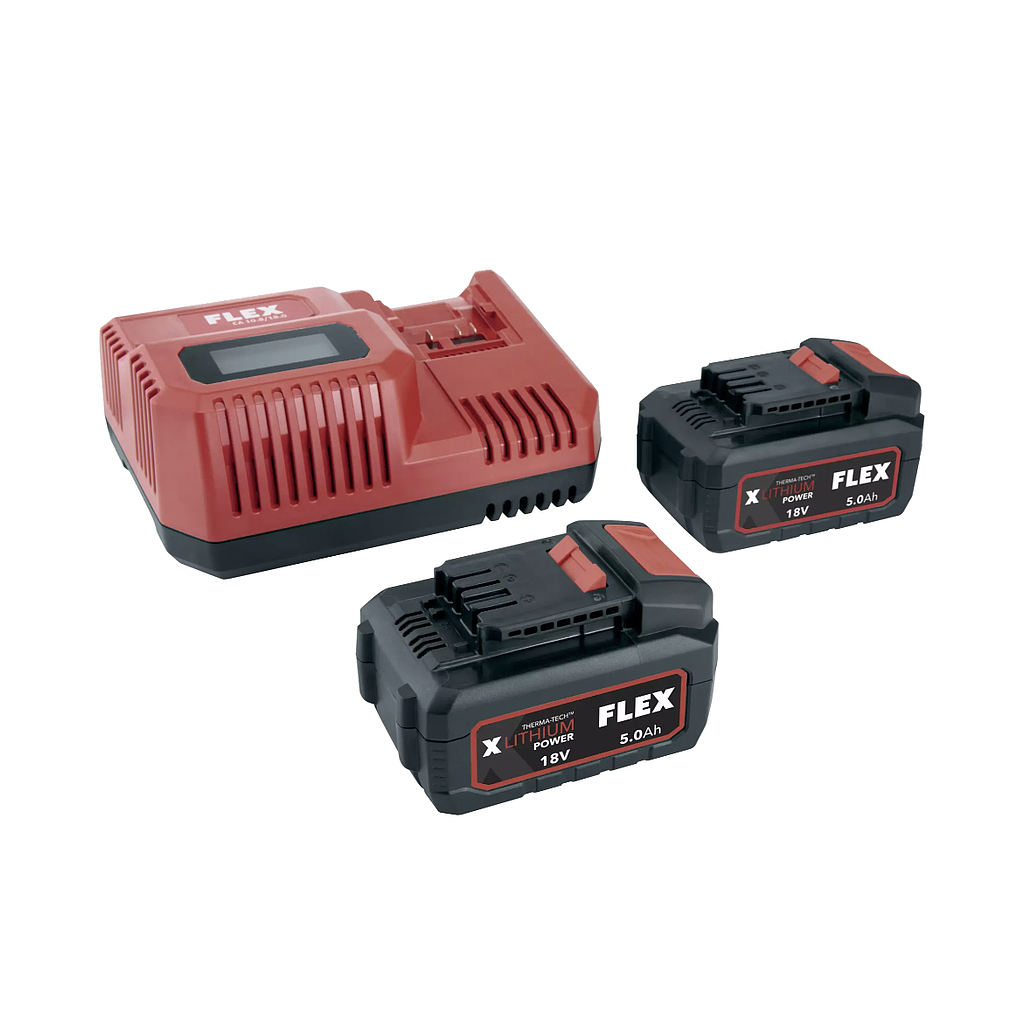 Flex Acculader 12 / 18.0 V + 2 Batterijen