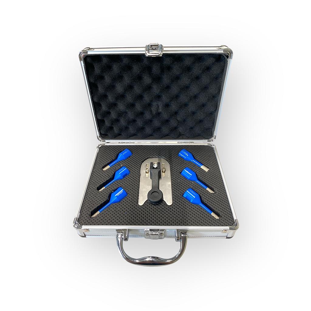 Grutec Diamon Drill Case 2X6, 2X8, 10, 12 mm dry Vacuum Brazed M14