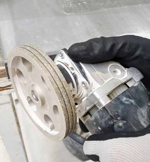 KGS Bush Hammer Milling Cutter Ø105 x 14 x 45.5 mm Monobloc D602 for Marble and Bluestone