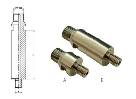 ADI Adapter R1/2” male – M14 male