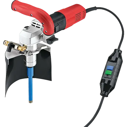 [ZLBWE-16-9] Flex Foreuse à Trou Borgne avec Interrupeur PRCD (Vitesse de rotation 3500 - 9000 t/min, Puissance 1600 W)
