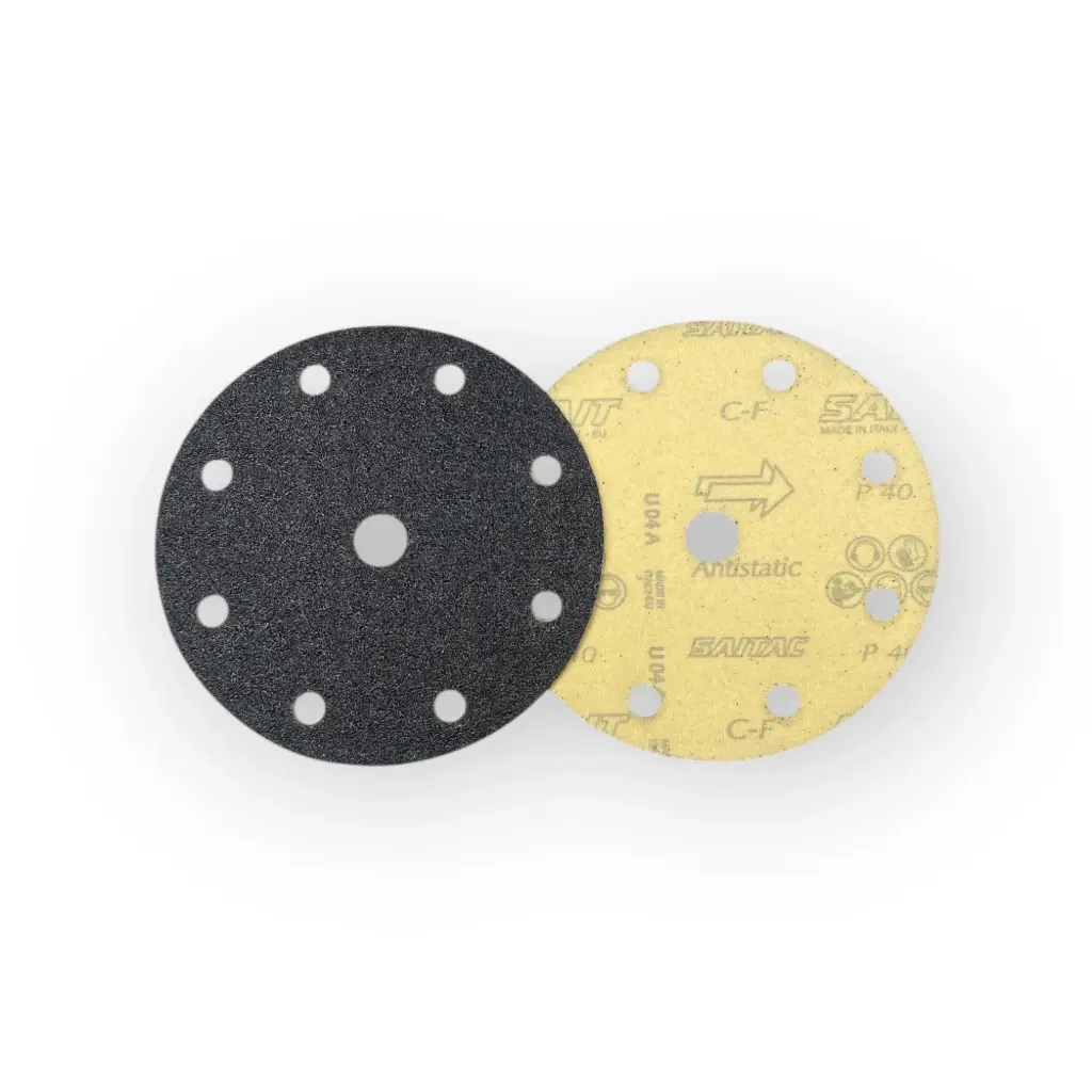 Saitac Schuurpapier Ø150 mm Velcro with 8 Holes for Festool