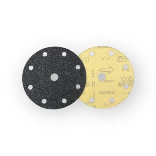 Saitac Schuurpapier Ø150 mm Velcro with 8 Holes for Festool