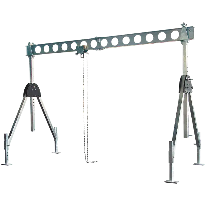 Portaalkraan Split Aluminium 1500kg - 4000mm incl. Loopwagen