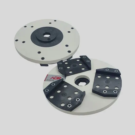 [AL-FFPLAT300SF] ABR Support pour Meules Frankfurt Ø300 mm pour CN/Genouillères (Raccord SF, Raccords Frankfurt 3)