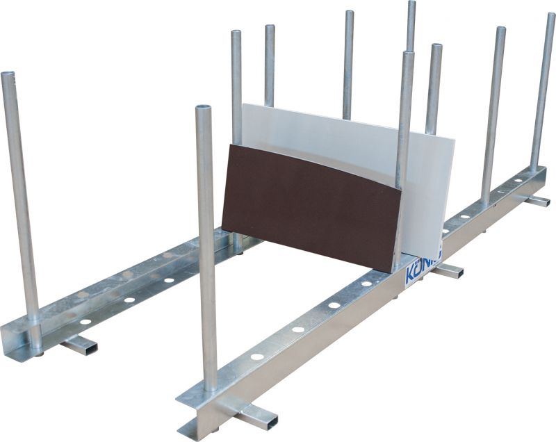 Rails de Stockage 3000 mm avec 20 Poteaux Ronds de 1000 mm