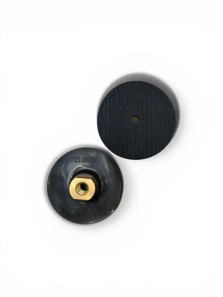 Grutec Back-up Super Flexible Pad Ø100 mm with Center Water Hole Velcro M14