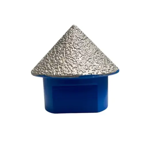 [GRUDF-SOUD02-38] Grutec Fraise Soudo-Brasée Conique pour Chanfreiner M14 (Largeur 2 - 38 mm, Raccord M14)