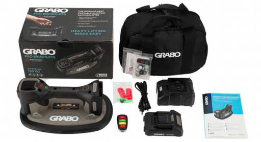 Ventouse à Main à Batterie Grabo Pro Brushless dans un Sac de Protection