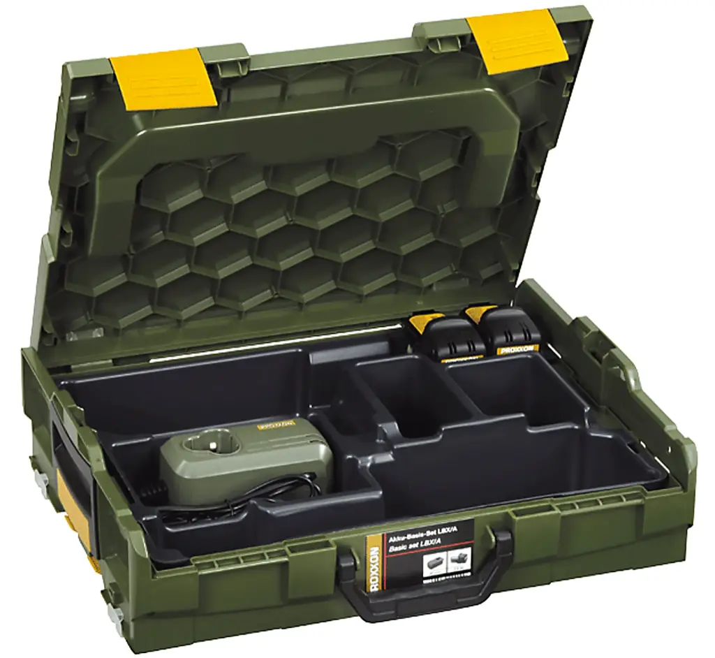 Proxxon L-Boxx LBX/A incl. 2 Li-ion batteries and fast charger