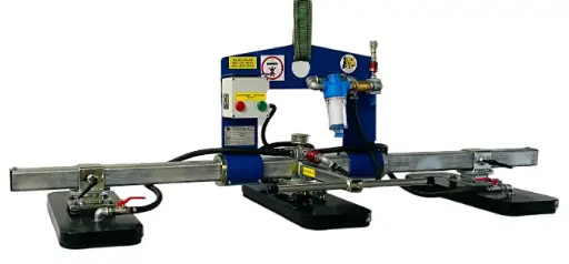 Système de levage par le vide type ST.5Y inclinable – avec éjecteur Venturi à air comprimé 1,4m³/h, certifié CE