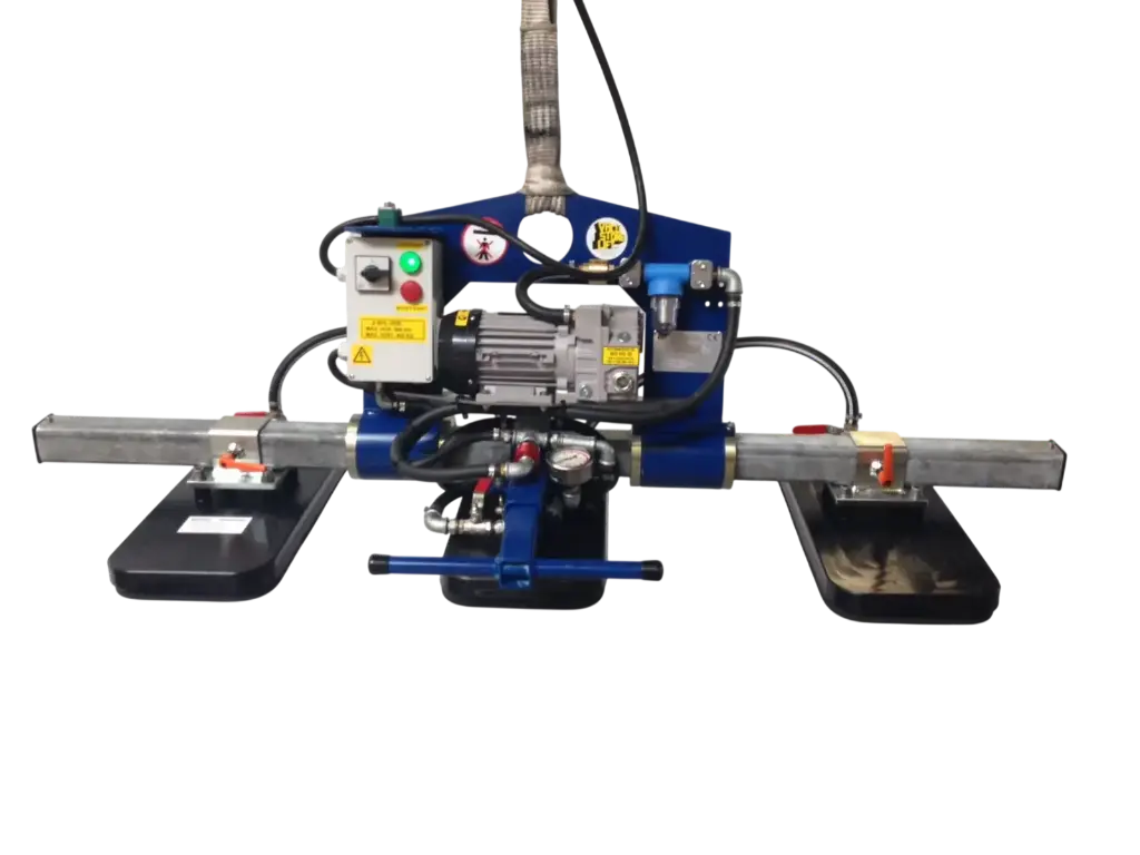 Vacuüm Hefsysteem Type ST.KH manueel kantelbaar - met Opgebouwde Elektrische Vacuümpomp 8,0m³/u CE