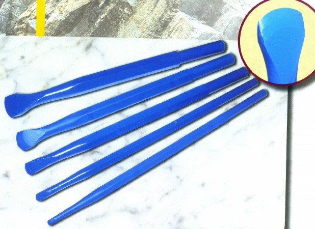 Grutec Ciseau Pneumatique Arrondi Bleu Widia - Attache 12,7 mm