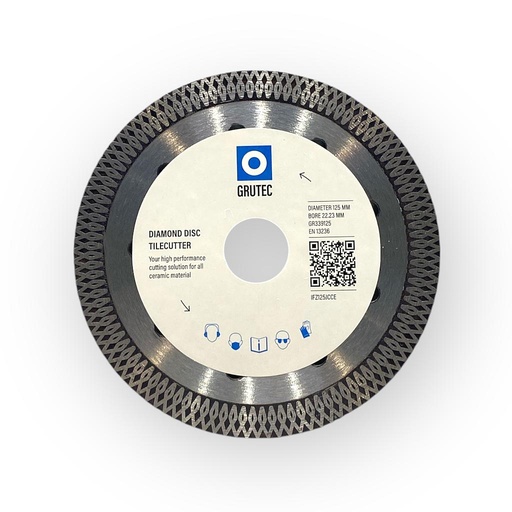[IFZ125JCCE] Grutec Diamond Blade Tilecutter for Ceramics (Diameter 125 mm, Bore 22,0 mm)