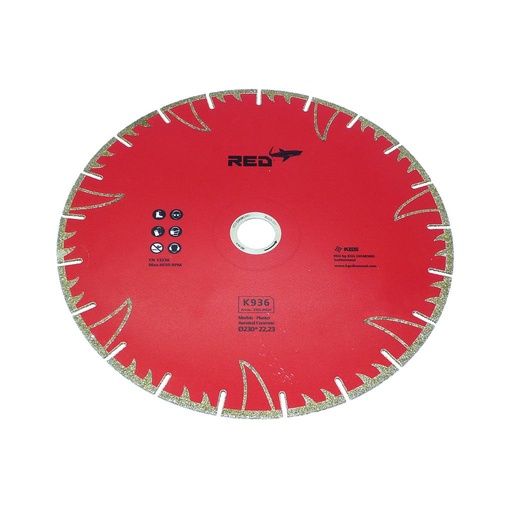 KGS Disque Diamanté Red K936 Électrodéposé pour Marbre et Pierre Calcaire