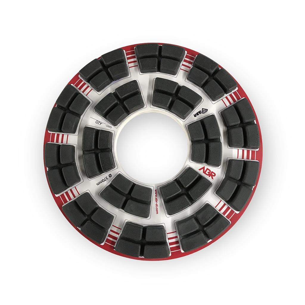 ABR Plateau ADR Ø370 x 125 mm Velcro Blauwe Hardsteen