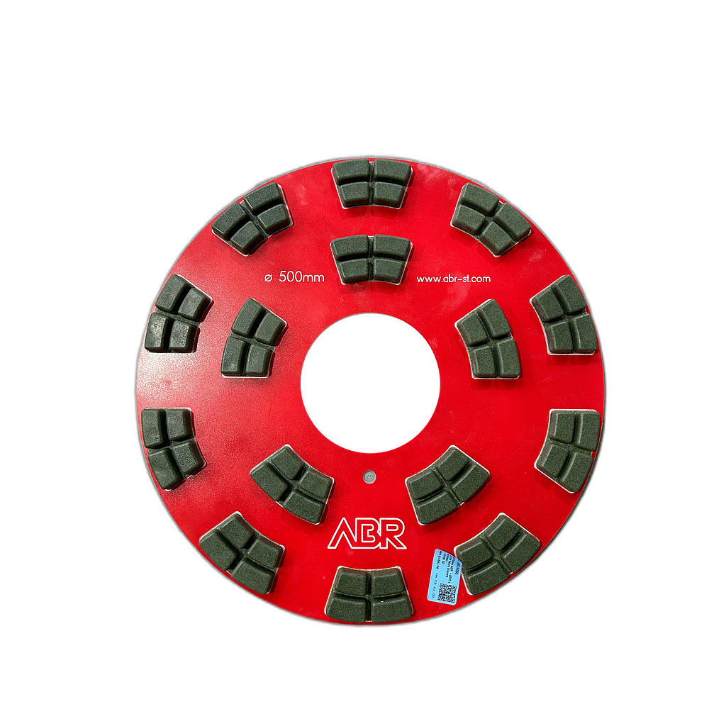 ABR Plateau ADR Ø500 x 125 mm Velcro Blauwe Hardsteen