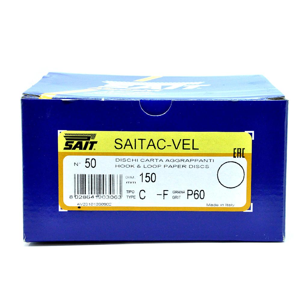Saitac Papier Abrasif Ø150 mm Velcro