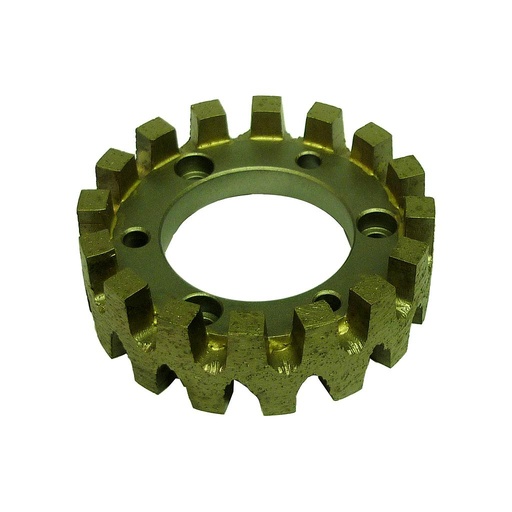 Nicolai Turbo Stubbing Wheel Ø92 x 30 mm Bore Ø50 mm 3+3 Screw Holes