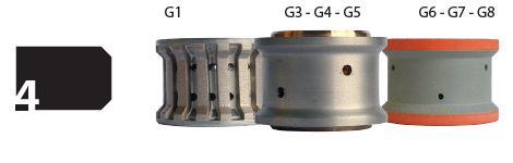 Nicolai Fraise Profilage pour Granit et Composit Ø60 mm 4-30 mm Alésage 35 mm