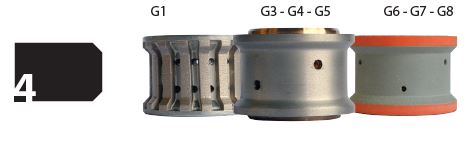 Nicolai Profiling Wheel for Granite and Composite Ø60 mm 4-30 mm Bore 35 mm
