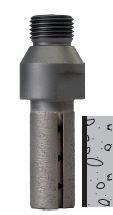 Nicolai Profielfrees voor Graniet en Composiet Ø20 mm Z45 R1/2&quot;