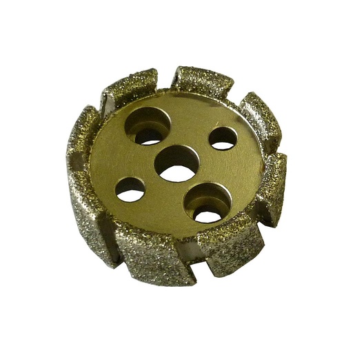 Nicolai Electroplated Stubbing Wheel for Marble Ø50 x 20 mm Bore Ø10 mm 2+2
