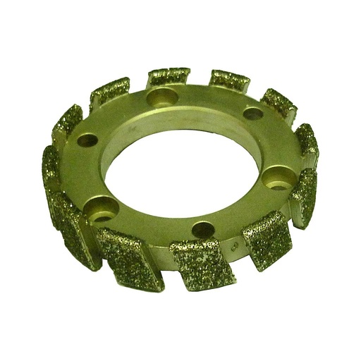 Nicolai Electroplated Stubbing Wheel for Marble Ø85 x 20 mm Bore Ø50 mm 3+3 Screw Holes