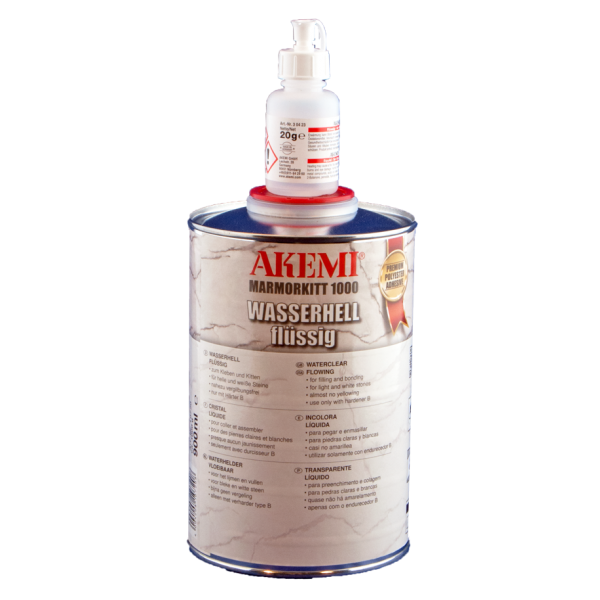 Akemi Marmorkitt 1000 Vloeibaar Waterhelder 900 ml - incl. Verharder