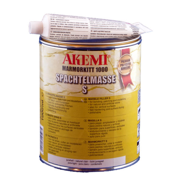 Akemi Marble Filler 1000  Spachtel S + Hardener 1L