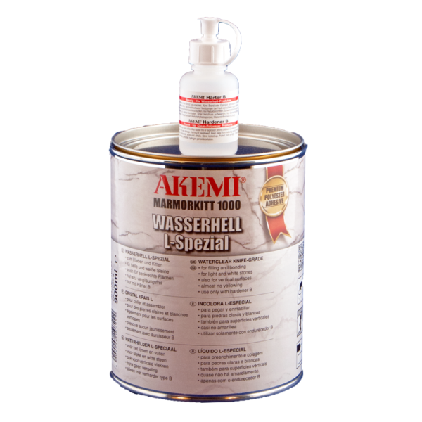 Akemi Marble Filler 1000 Transparent L-Special Waterclear + Hardener