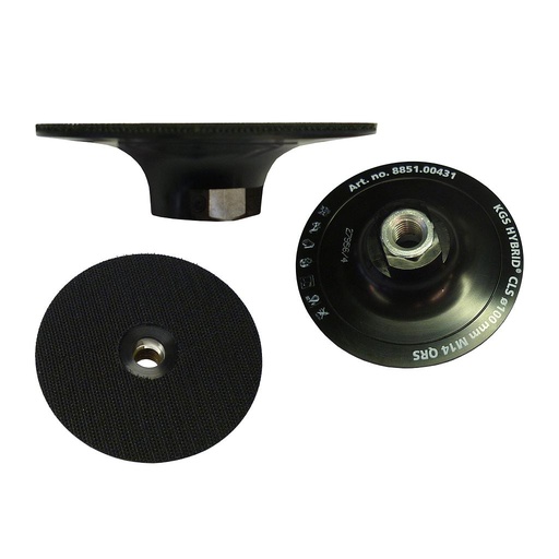 [PTV100M/14H+] Steunschijf Ø100 mm Velcro M14 voor Hybrid® PRO CLS (Diameter 100 mm, Aansluiting M14)