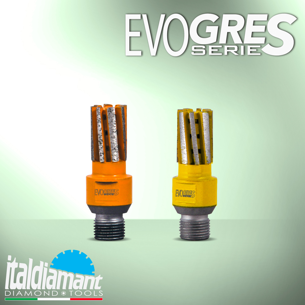 Italdiamant Fraise à Détourer Evo Gres pour UCS et Céramique R1/2"
