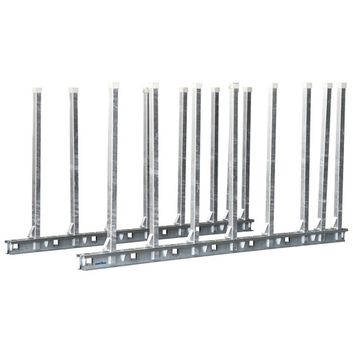 Rails de Stockage Iraxx 3000 mm avec 16 Poteaux Carrés de 1500 mm