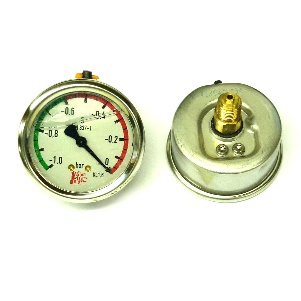 Manometer Ø63 mm 1/4" met Achteraansluiting + Glycerine