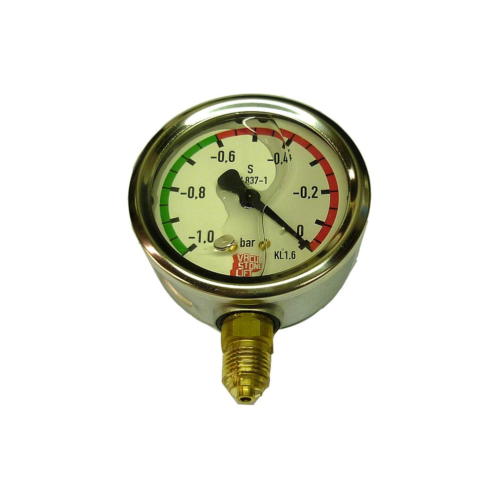 Manometer Ø63 mm 1/4" met Onderaansluiting + glycerine