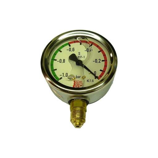 Manometer Ø63 mm 1/4" met Onderaansluiting + glycerine