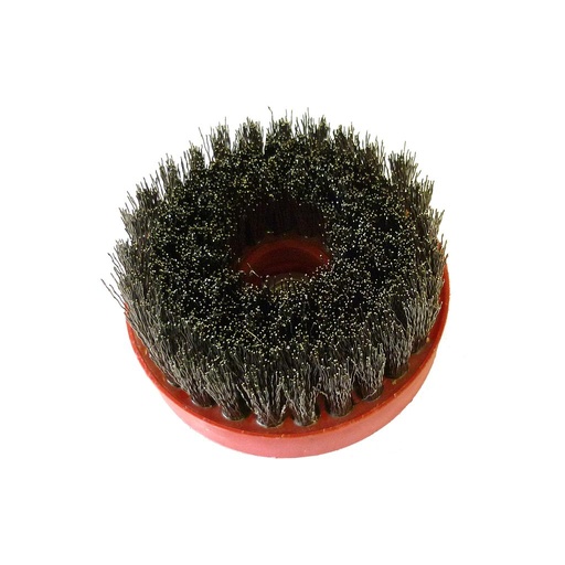 [AL-B100STA] ABR Brosse à Vieillir Ø100 mm SF + M14 Inox (Raccord SF + M14, Diamètre 100 mm)