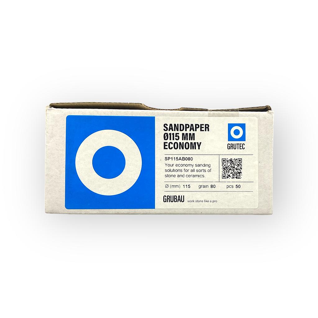 Grutec Economy Schuurpapier Ø115 mm Velcro