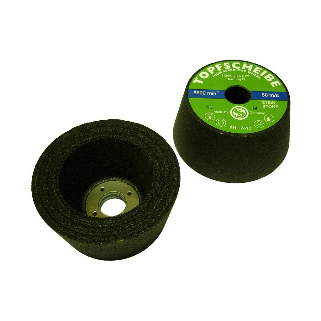 Sebald Cone Shaped Carborundum Wheel Bakelite Ø110  x 90 mm