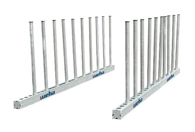 Rails de Stockage 3000 mm avec 20 Poteaux Ronds de 1000 mm