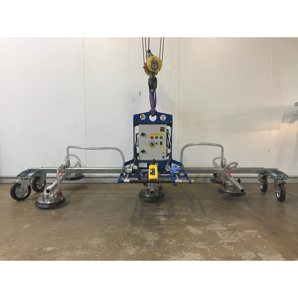 Vacu Stone MTGC0600H06RN 6 x Ø210 mm 600 kg Horizontaal