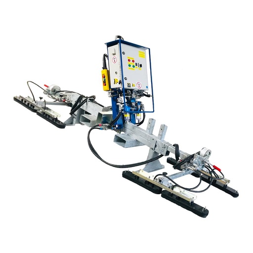 Vacuüm Hefsysteem Type DW 8 x 500 x 75 mm met dubbel vacuümcircuit CE