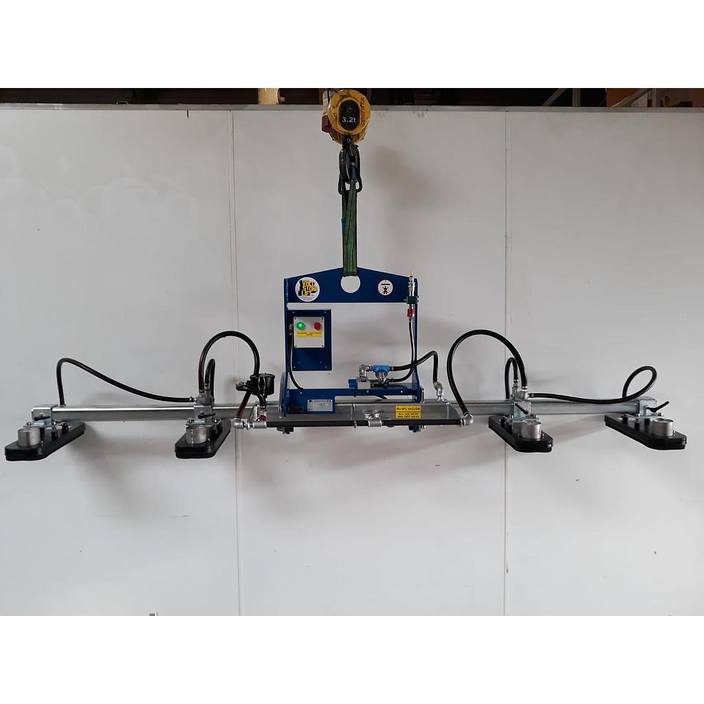 Vacuüm Hefsysteem Type MK7Y0300V04LZ 4 x 450 x 150 mm Zacht H600/V300kg Perslucht CE