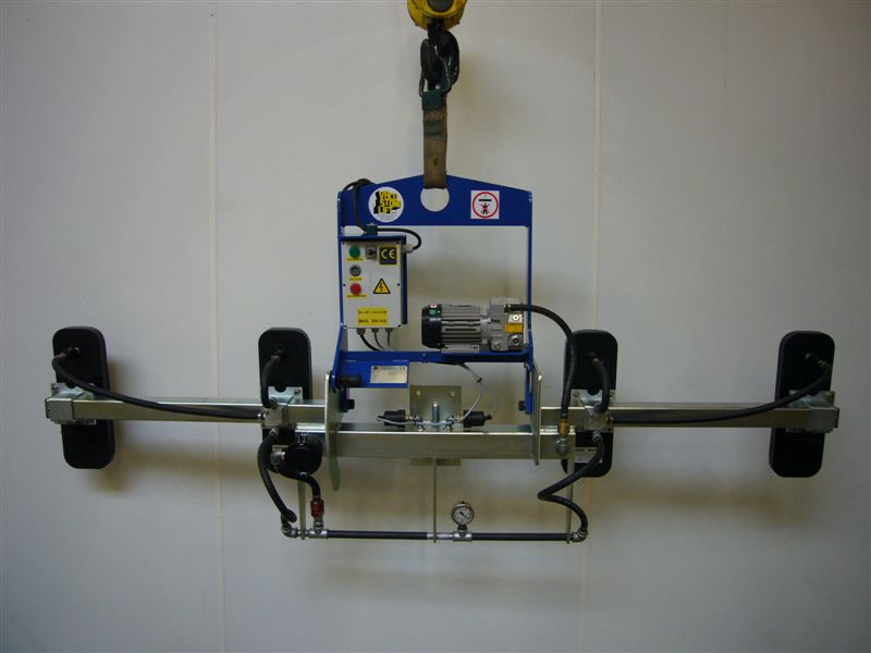 Système de levage à ventouses Type MK.MH 4x 550 x 220 mm Souple H1200 / V600 kg Electrique CE