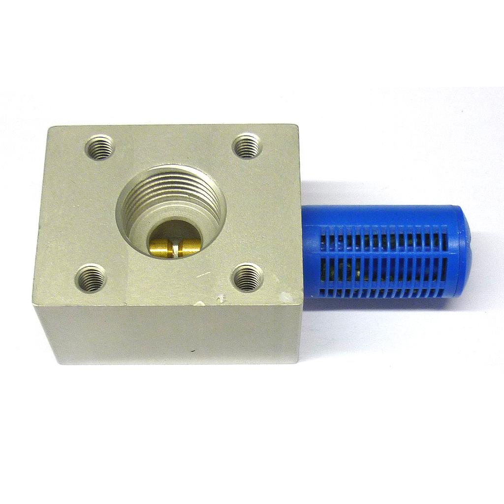 Venturi Blokje 1,4m³ 1/2&quot; Metaal - exclusief Demper Blauw