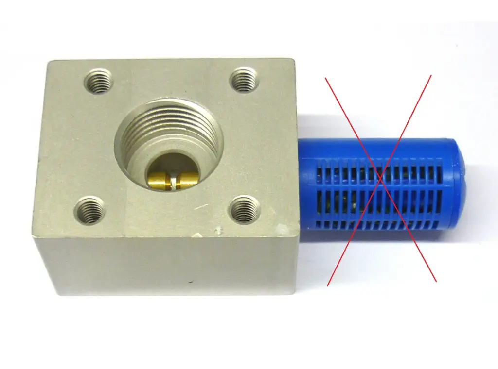 Venturi Blokje 1,4m³ 1/2" Metaal - exclusief Demper Blauw
