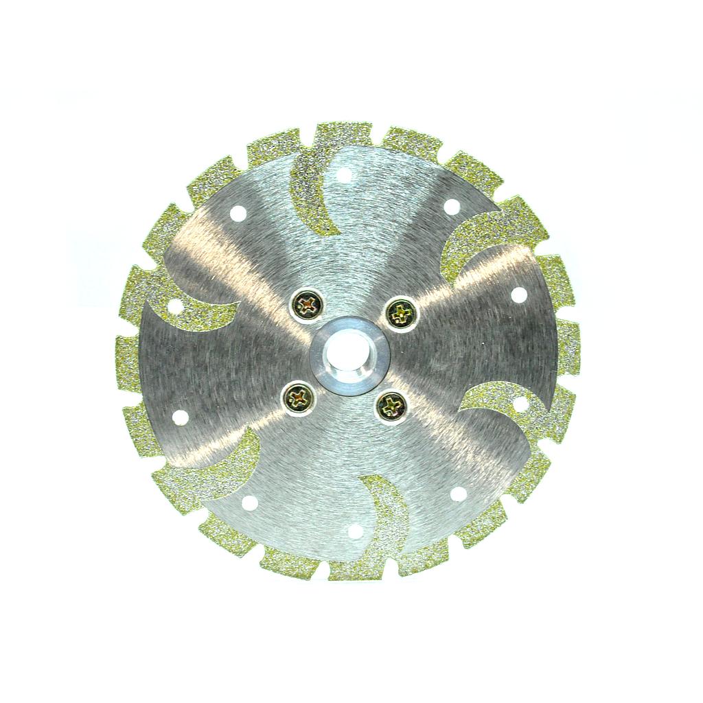Disque Diamanté Garnissage Électrodéposé 6+3 pour Marbre et Pierre Calcaire M14