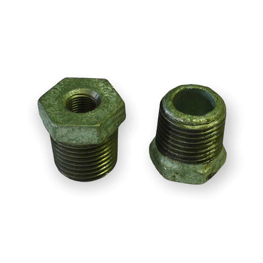 Reductie 1/2" uitwendig - 1/8" inwendig
